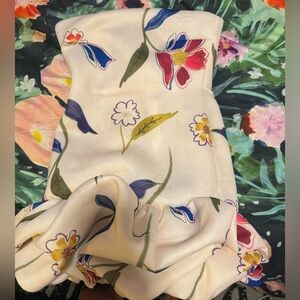 Strapless Floral Mini Dress